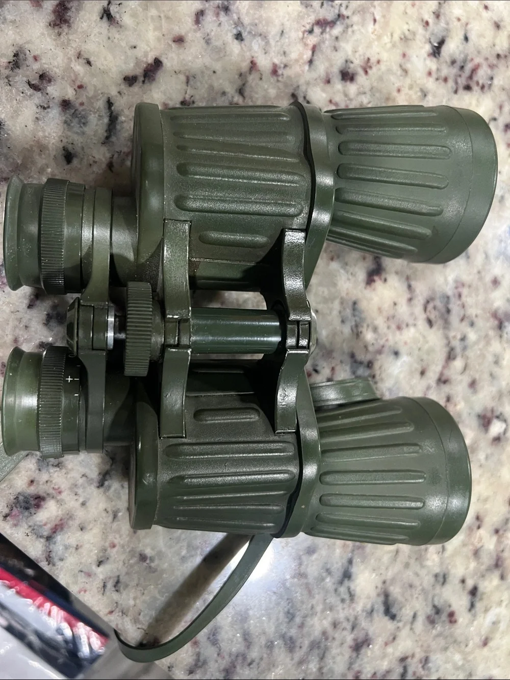 Green 10x50 Wide Angle Binoculars - Compact Outdoor Optics